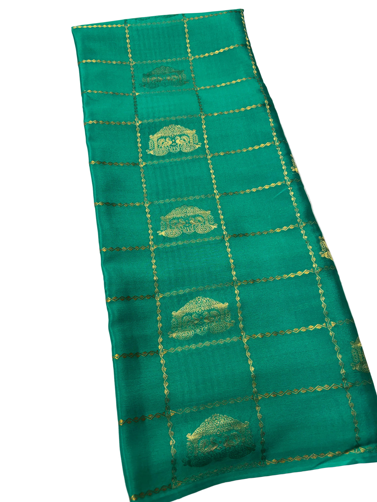Ratha Vara Pure Mysore Silk Saree - Green