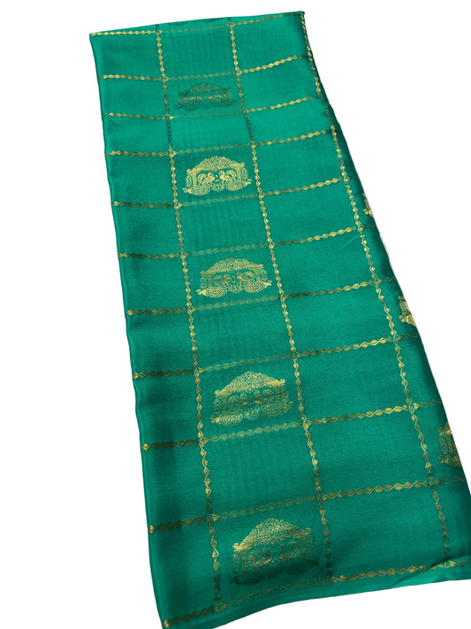 Ratha Vara Pure Mysore Silk Saree - Green