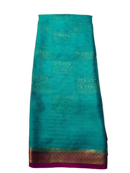 Brocade Pure Mysore Silk saree - Blue