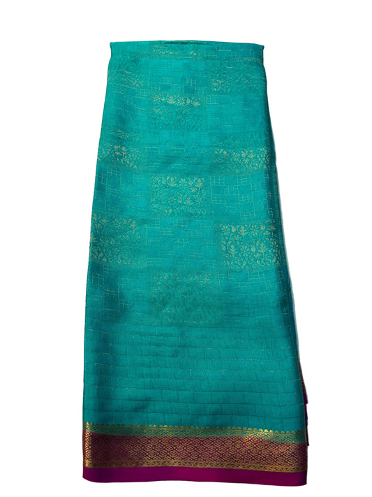 Brocade Pure Mysore Silk saree - Blue