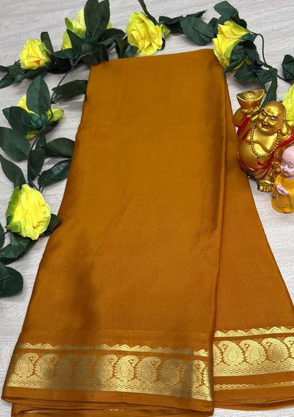 musted self 75 gsm pure mysore silk
