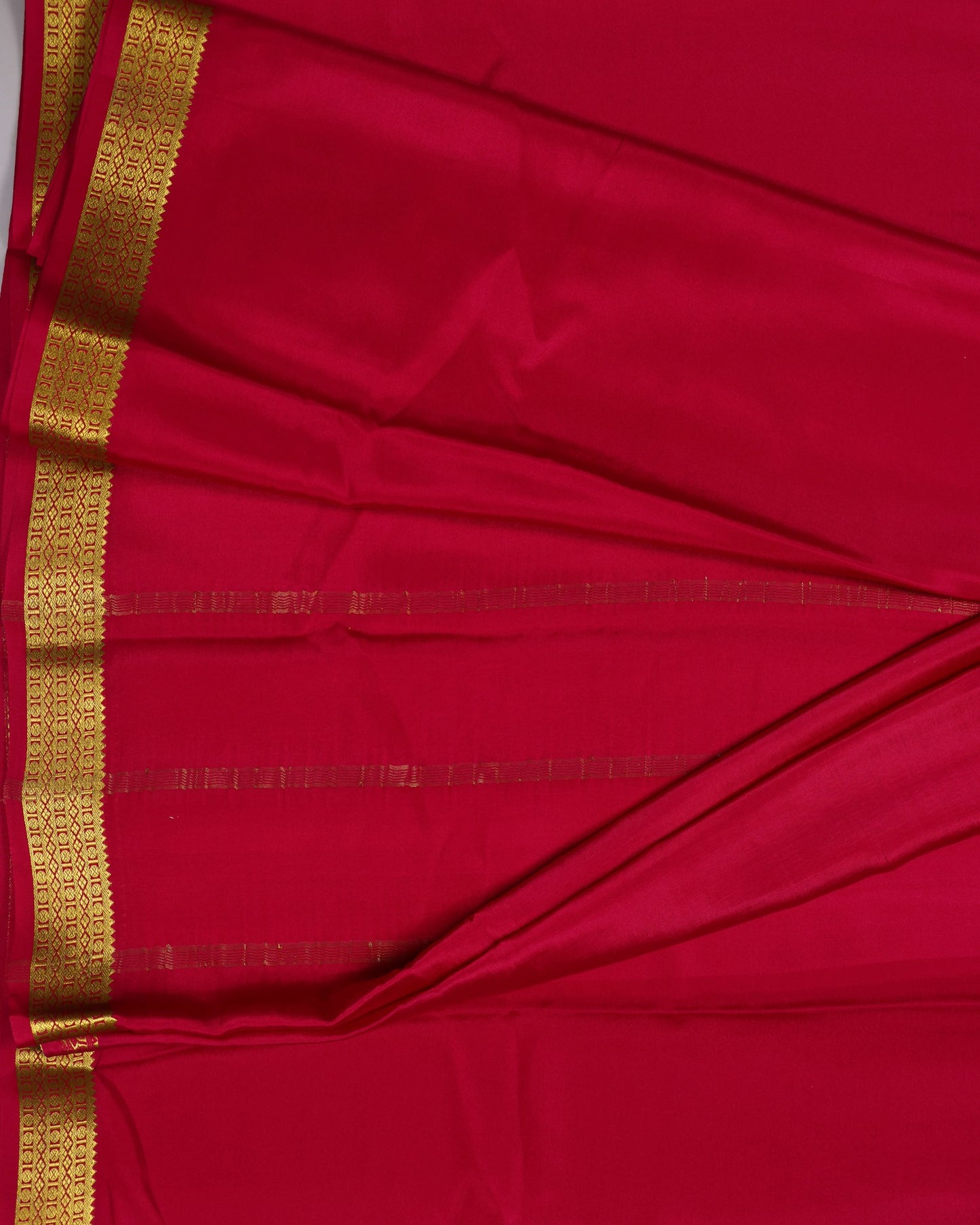 rani pink self 60gsm pure mysore silk
