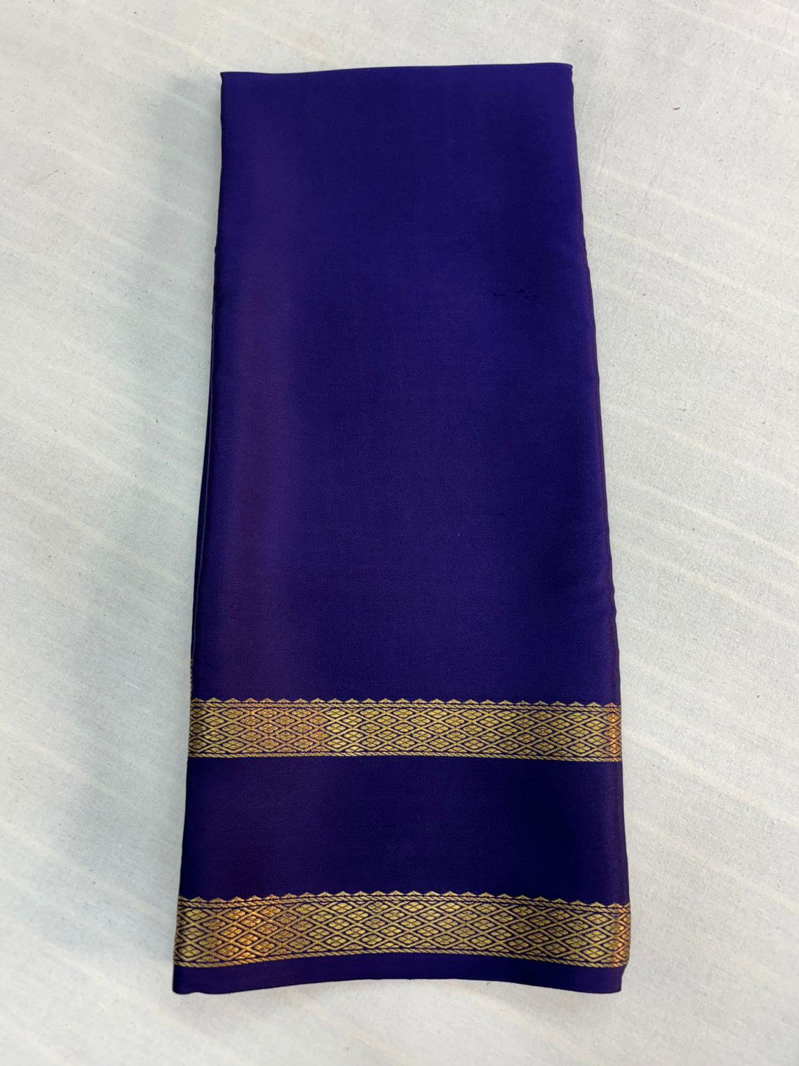 Pure Mysore silk Royal purple saree (120+GSM)